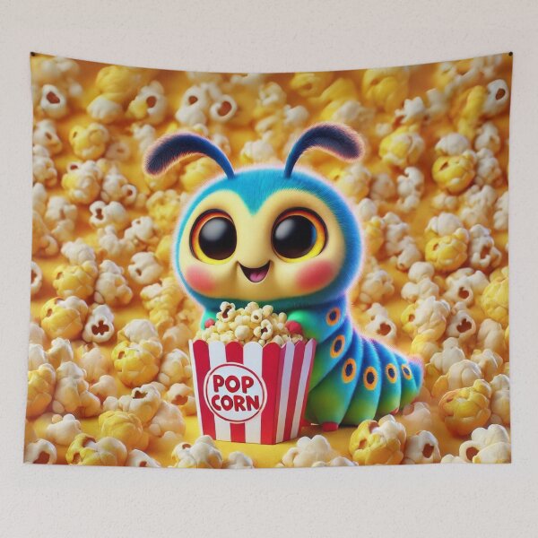 Item preview, Bagworm Moth Caterpillar's Popcorn Party designed and sold by Sillytoe.
