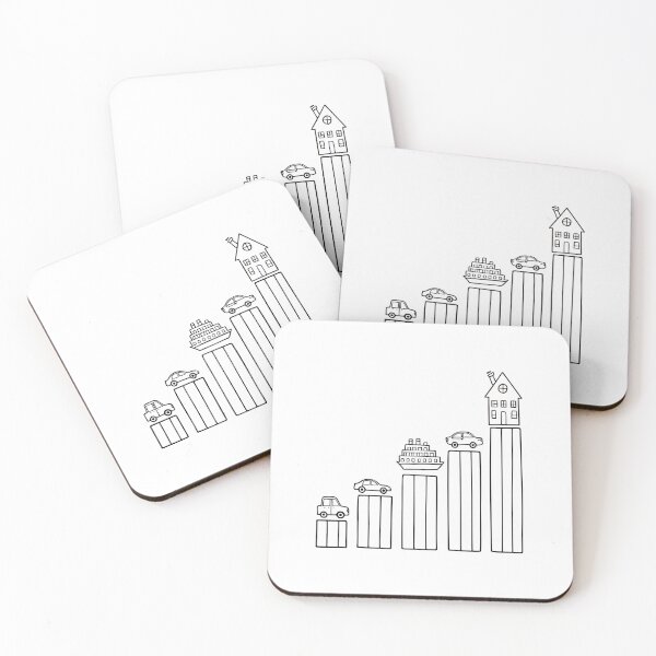 Item preview, Bar chart with house, car, and cruise ship designed and sold by rasagamastore.