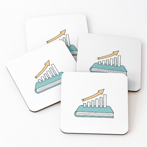 Item preview, Illustration of book and rising bar chart graph designed and sold by rasagamastore.