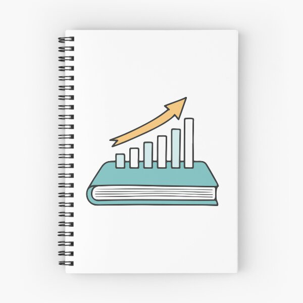 Item preview, Illustration of book and rising bar chart graph designed and sold by rasagamastore.