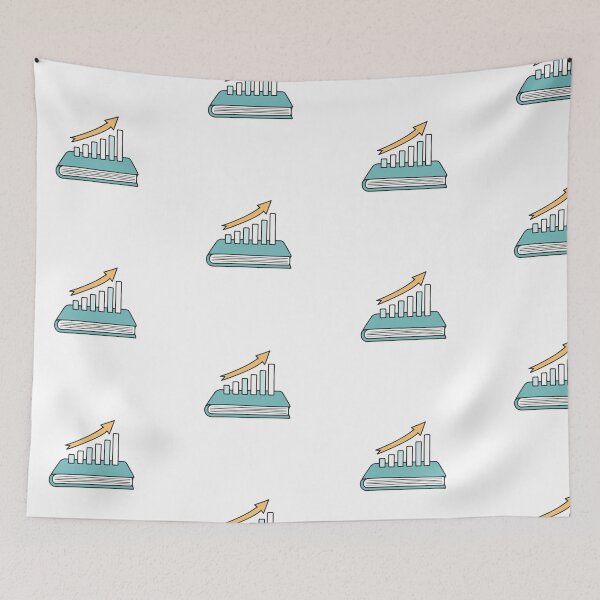 Item preview, Illustration of book and rising bar chart graph designed and sold by rasagamastore.