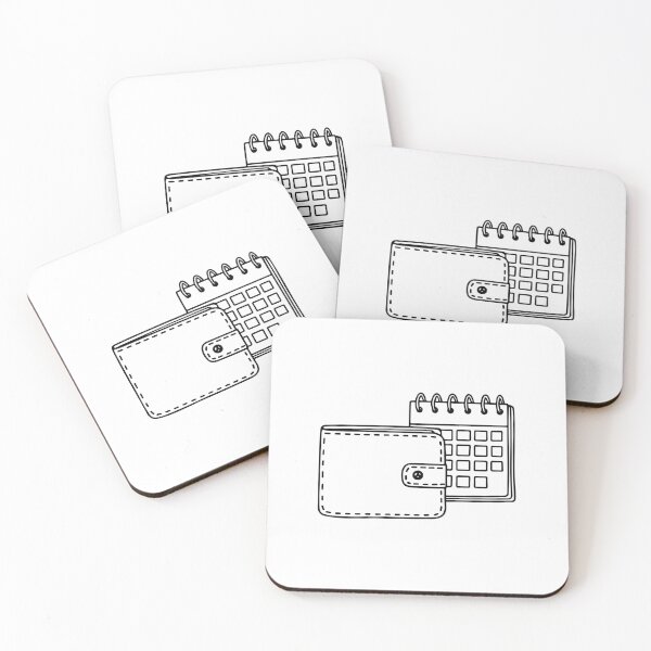 Item preview, Opened Wallet with a calendar beside designed and sold by rasagamastore.