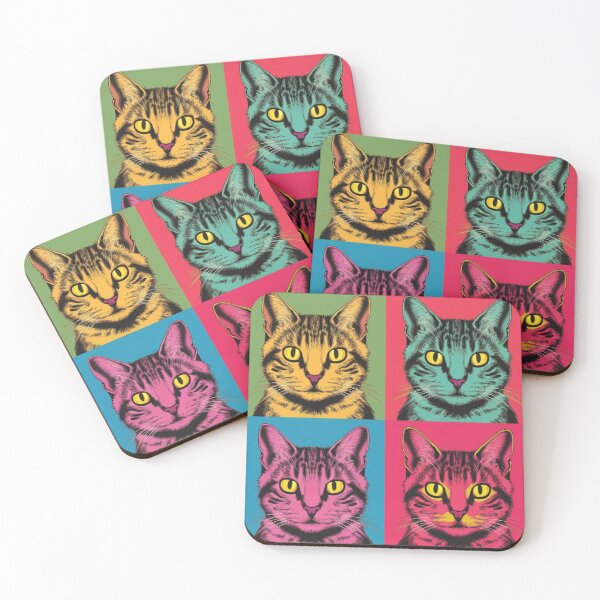 Item preview, 4 color cat designed and sold by ArtTeeFusion.