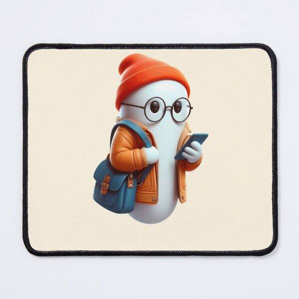 Item preview, Nerd ghost back to college,school,cute ghost wearing glasses, headphone, Bennie designed and sold by droverashop.