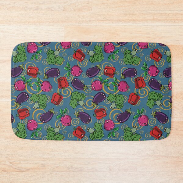 Item preview, Swirly Veg-blue designed and sold by Bop!.
