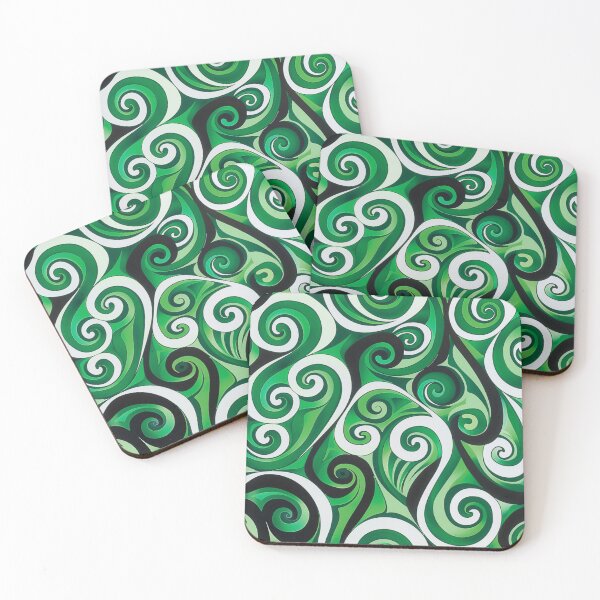Item preview, New Zealand Māori Paua Pattern Koru Design Art designed and sold by GrinGalore.