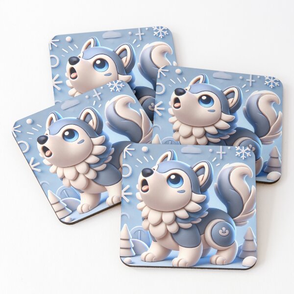 Item preview, Siberian Cute Husky Howls designed and sold by WildVista.