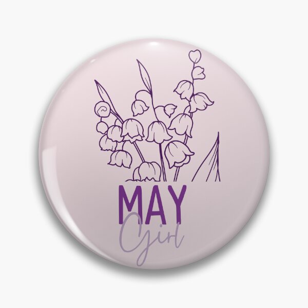 Item preview, May Girl, minimalist Lily of the Valley May Birth Flower for May Birthday Girls designed and sold by lagunaklein.