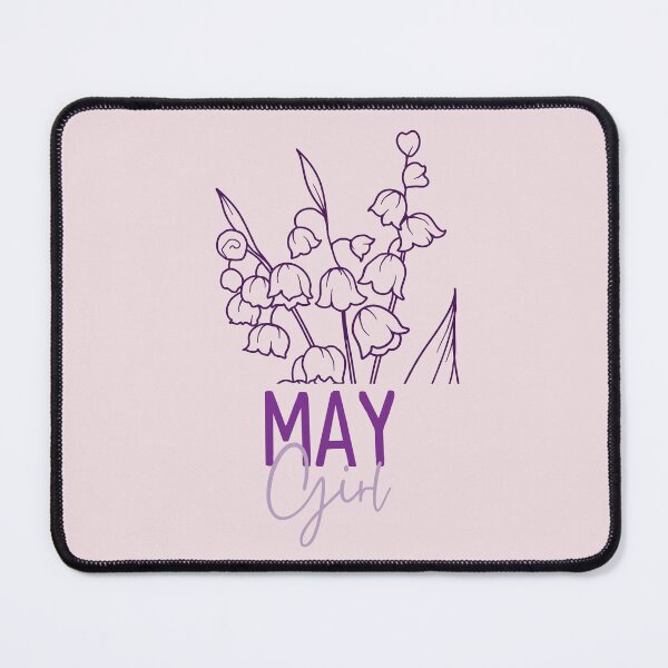 Item preview, May Girl, minimalist Lily of the Valley May Birth Flower for May Birthday Girls designed and sold by lagunaklein.