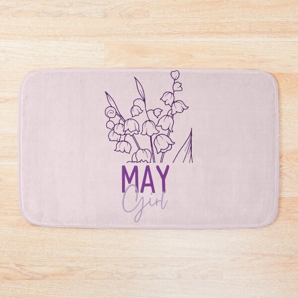 Item preview, May Girl, minimalist Lily of the Valley May Birth Flower for May Birthday Girls designed and sold by lagunaklein.