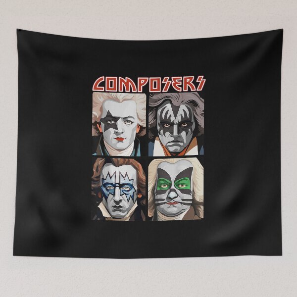Item preview, Retro Music Composers Graphic Music Teacher Funny Musician designed and sold by JeffreyStephen.