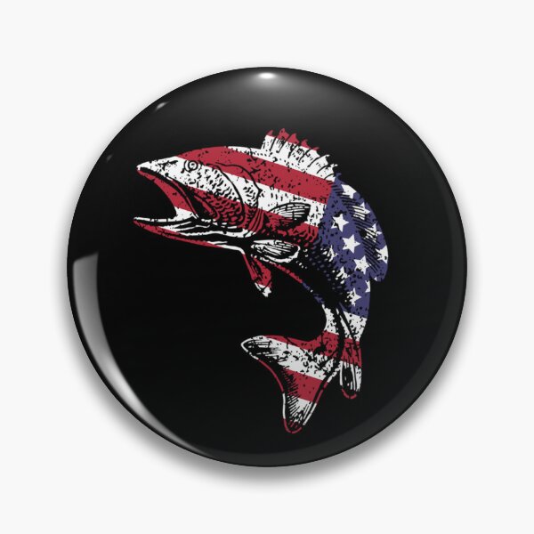 Item preview, Largemouth Bass USA Flag Themed Apparel designed and sold by LAPRADEENT.