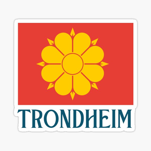 Item preview, Flag of Trondheim, Norway designed and sold by jeshands.