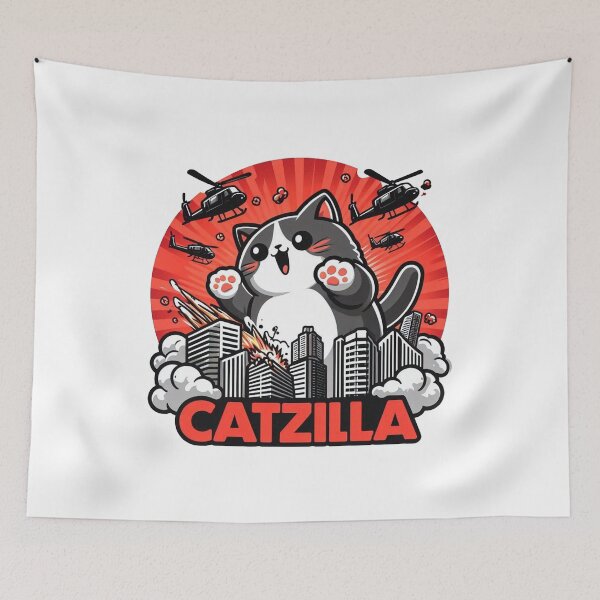 Item preview, Catzilla Cat  designed and sold by ZAIKY DREAMS.