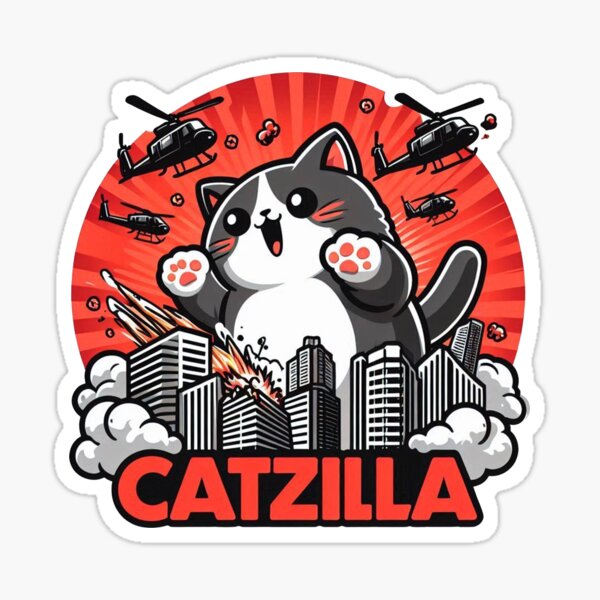Item preview, Catzilla Cat  designed and sold by ZAIKY DREAMS.