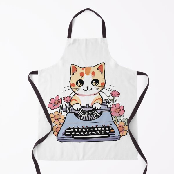 Item preview, typewriter kitty designed and sold by PrintSnap.