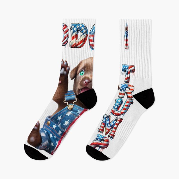 Item preview, Dodge a Bullet, Vote Trump (Brown Lab Patriot Edition)4 designed and sold by FashionFusionFL.