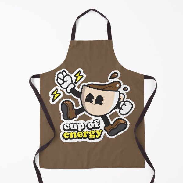 Item preview, Cup of energy, Cute coffee mascot illustration for coffee lovers  designed and sold by Rednosestickers.