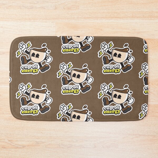 Item preview, Cup of energy, Cute coffee mascot illustration for coffee lovers  designed and sold by Rednosestickers.