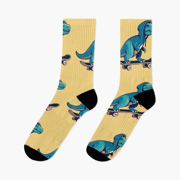 Item preview, T-rex skater (pixel) designed and sold by Bubble-Boris.