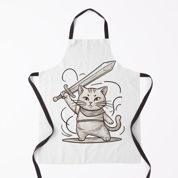 Item preview, Cat with sword designed and sold by DotPointLine.