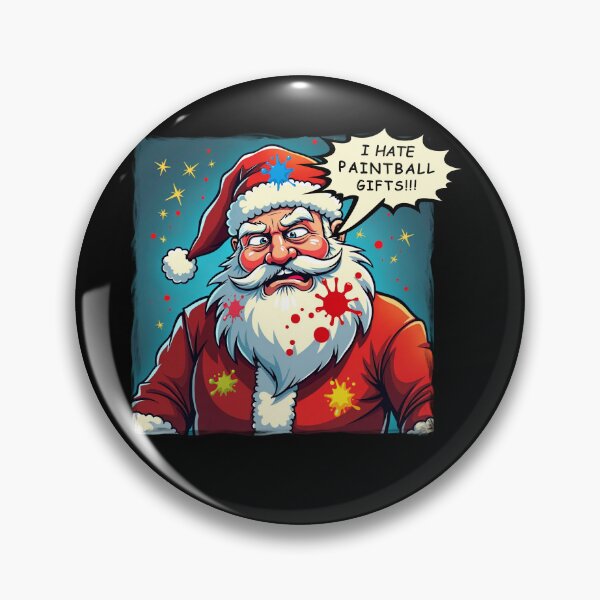 Item preview, Santa hates paintball gifts - Funny cartoon design designed and sold by Ian Matthews.