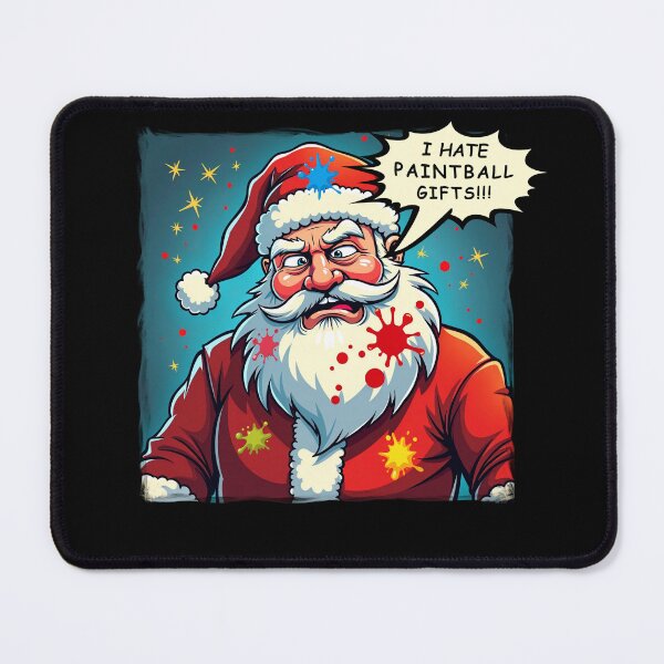 Item preview, Santa hates paintball gifts - Funny cartoon design designed and sold by Ian Matthews.