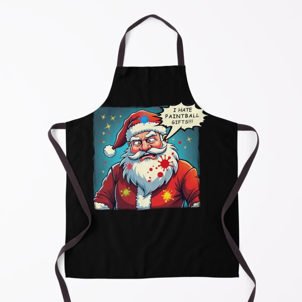 Item preview, Santa hates paintball gifts - Funny cartoon design designed and sold by Ian Matthews.