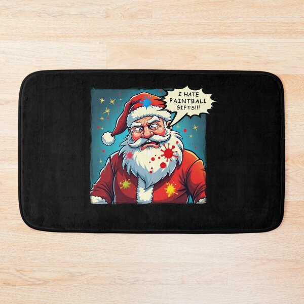 Item preview, Santa hates paintball gifts - Funny cartoon design designed and sold by Ian Matthews.