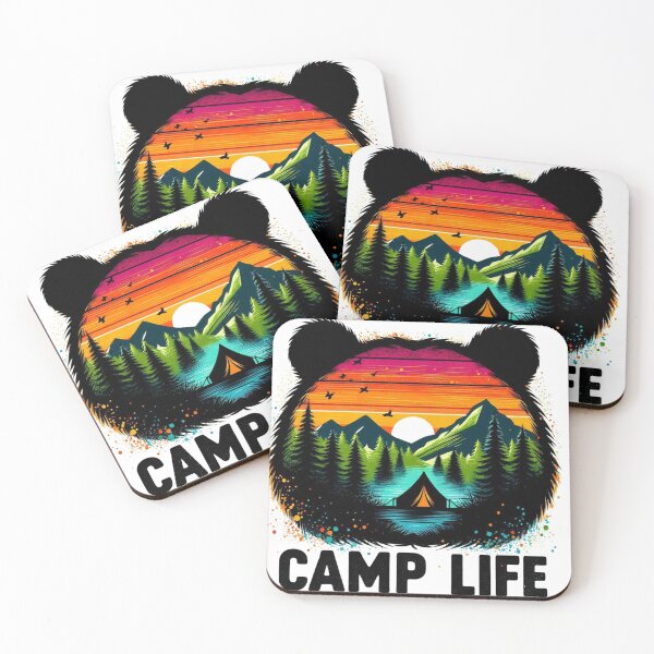 Item preview, Camp Life, Bear Silhouette designed and sold by deniz kaya.