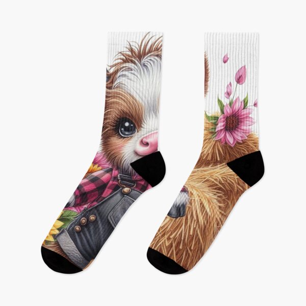 Item preview, Cute Highland Cow,Farm Life,Flowers designed and sold by deniz kaya.