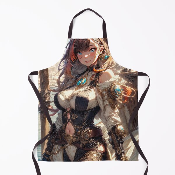 Item preview, Anime Steampunk girl in a fantasy world art designed and sold by TheArtistOf2022.