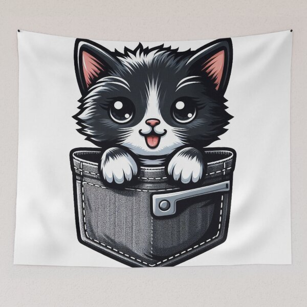 Item preview, Pocket Kitten: Adorable Peekaboo designed and sold by Canaba.