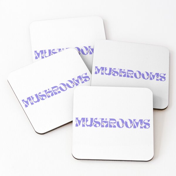 Item preview, Purple Mushrooms Cool Text Minimalist  designed and sold by SEVENPRINTS.