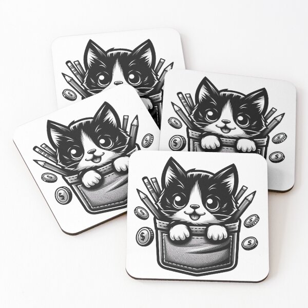 Item preview, Cute Pocket Kitten: Adorable Peekaboo designed and sold by Canaba.