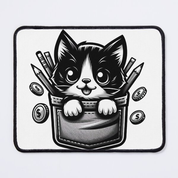 Item preview, Cute Pocket Kitten: Adorable Peekaboo designed and sold by Canaba.