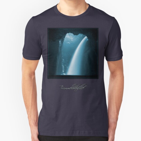 Trümmelbachfälle: cyan 2 (T-Shirt) Slim Fit T-Shirt