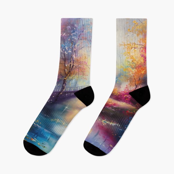 Item preview, The bridge on the lake, colorful world designed and sold by ARTelierDigital.