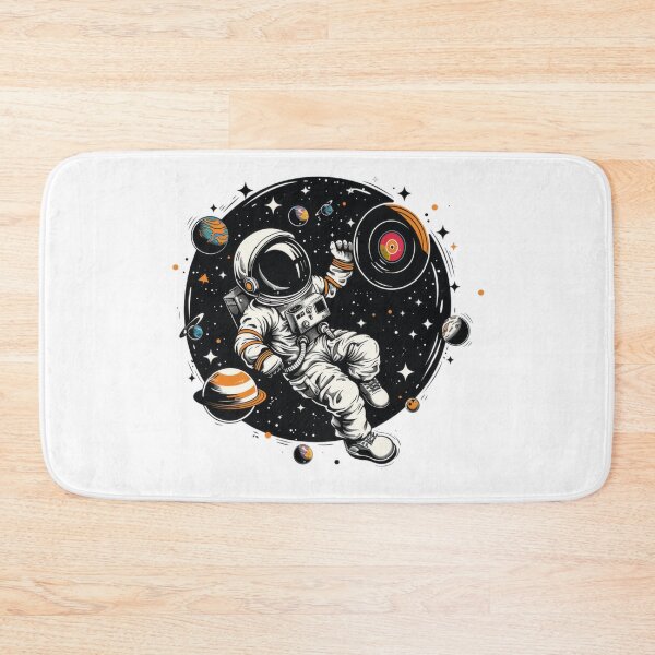 Item preview, Astronaut Holding Vinyl Record in Space, Surrounded by Stars and Planets designed and sold by tjnextgen99.