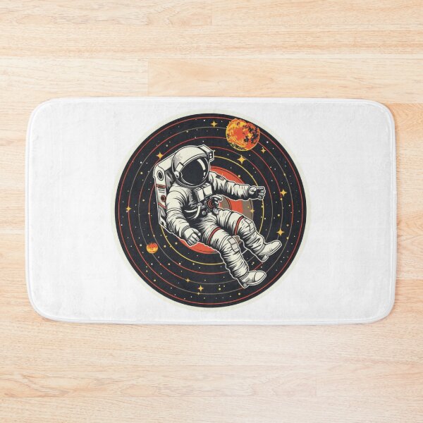 Item preview, Astronaut in Space Holding Vinyl, White Grooves Creating a Surreal Scene designed and sold by tjnextgen99.