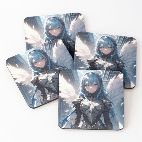 Item preview, New Anime angel knight warrior girl in temple art designed and sold by TheArtistOf2022.