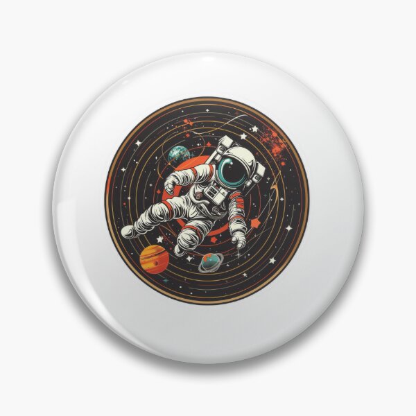 Item preview, Space Art Astronaut with Vinyl Record Amidst Stars and Planets designed and sold by tjnextgen99.