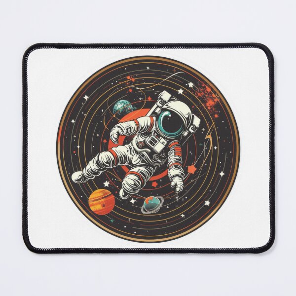 Item preview, Space Art Astronaut with Vinyl Record Amidst Stars and Planets designed and sold by tjnextgen99.
