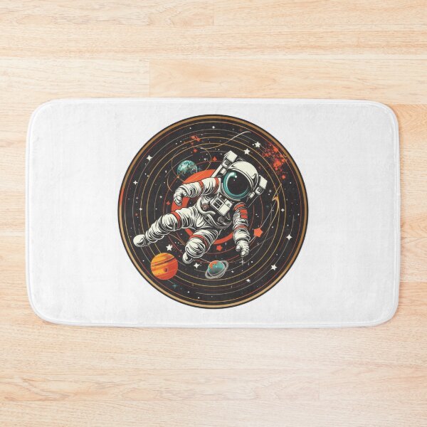 Item preview, Space Art Astronaut with Vinyl Record Amidst Stars and Planets designed and sold by tjnextgen99.