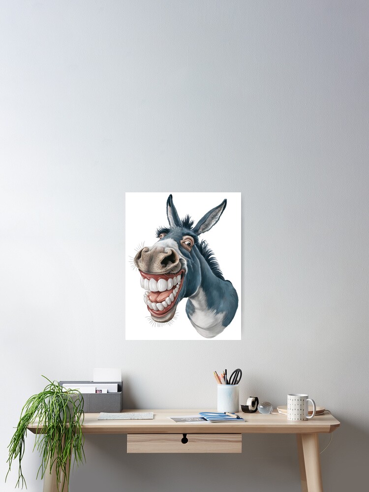 Silly Donkey Poster