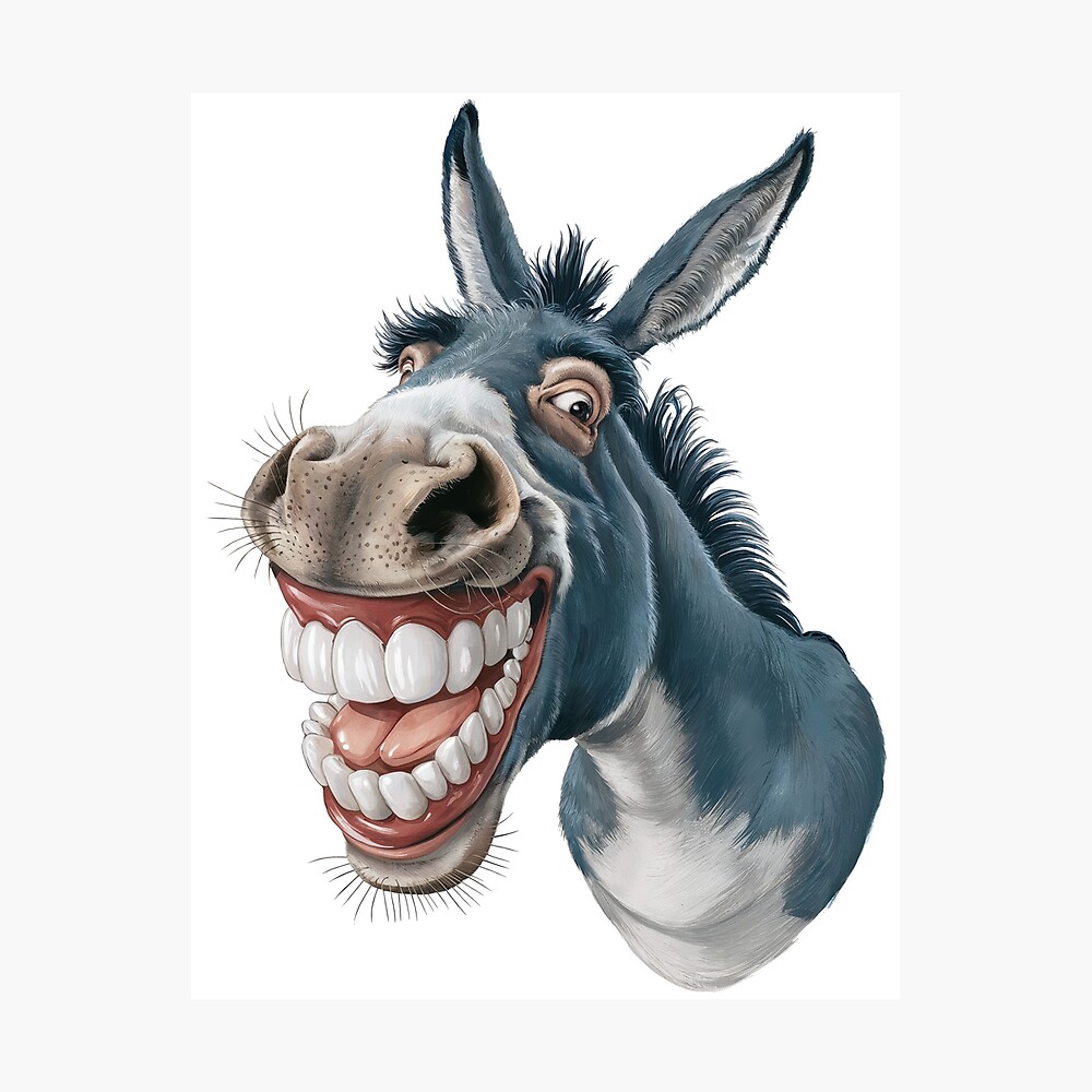 Silly Donkey Poster