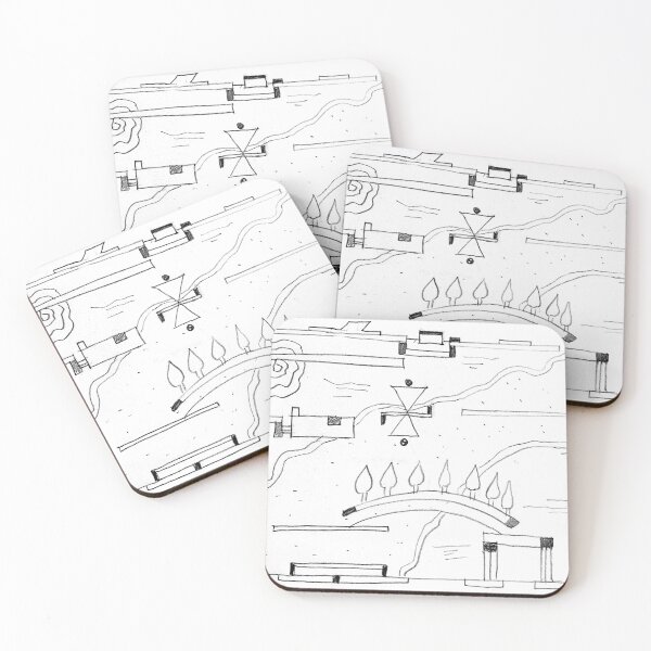 Item preview, bridge. abstract sketch designed and sold by Tereza Pilar  Art.