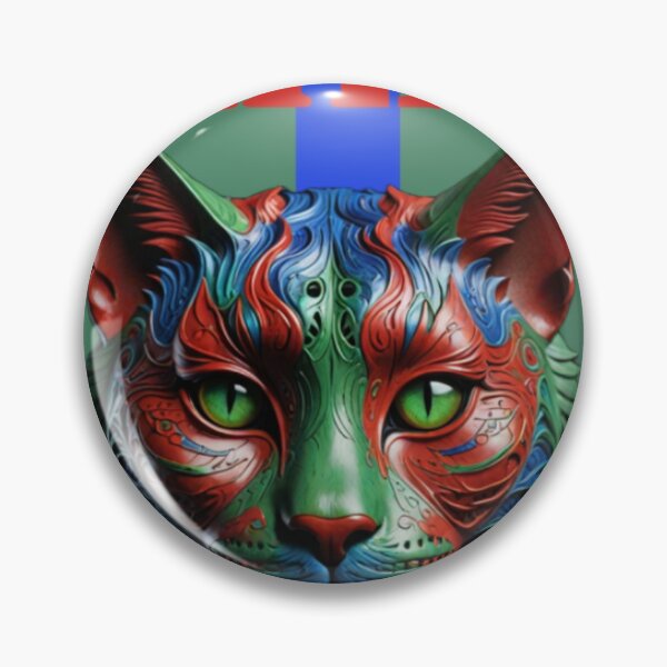 Item preview, Psychedelic Feline Vision designed and sold by ZenOfAIarts.