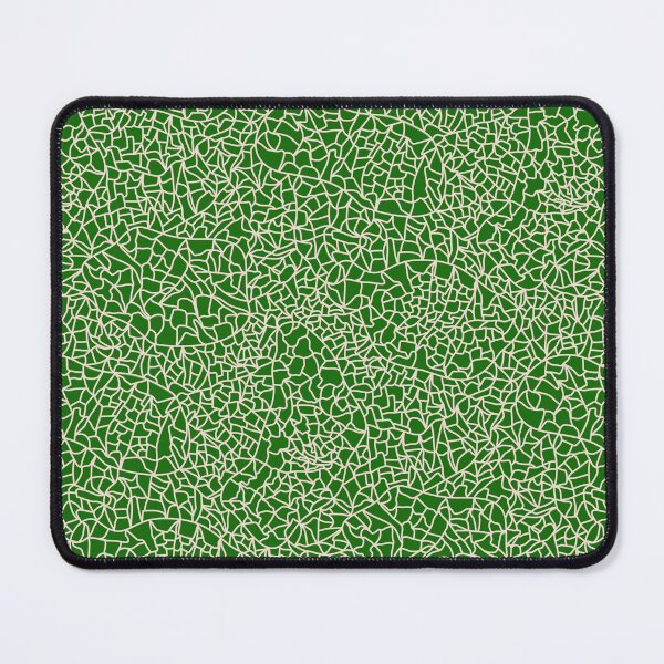 Item preview, Ceramic Crackle Glaze Abstract Textured Line Art Cream White on Emerald Green designed and sold by GenAumonier.