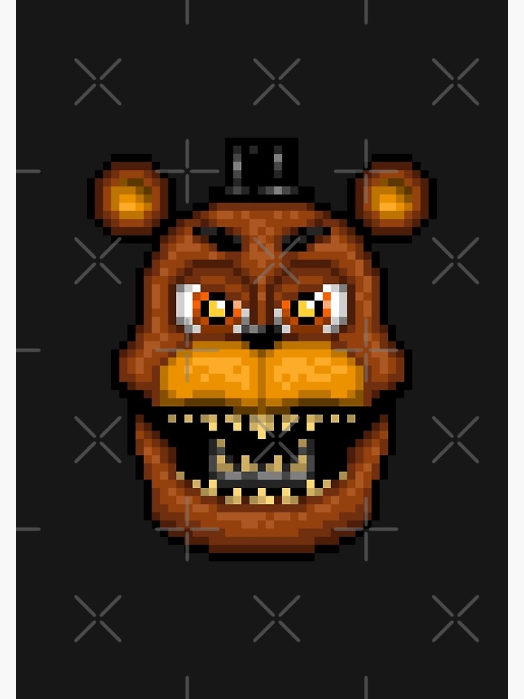 Five Nights at Freddys 4 - Mini Freddy - Pixel art Postcard for